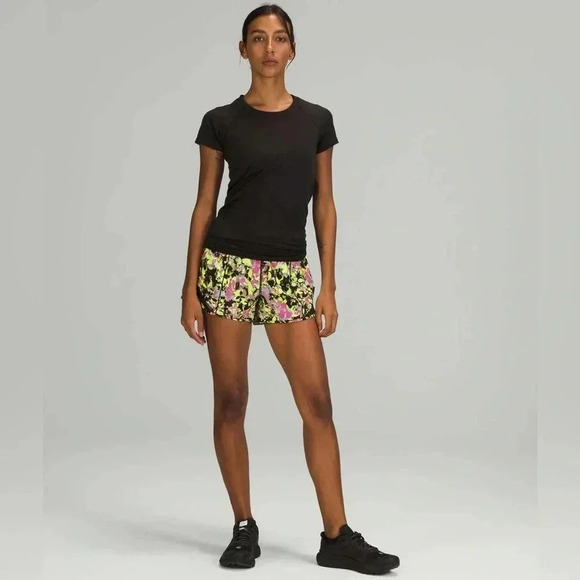 Lululemon Hotty Hot High Rise Lined Short Inflected Highlight Yellow Mu… - Picture 1 of 16
